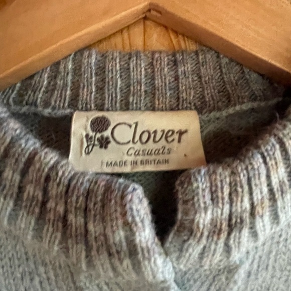 Vintage Novelty Daffodil Wool Cardigan made in Britain - Picture 5 of 11